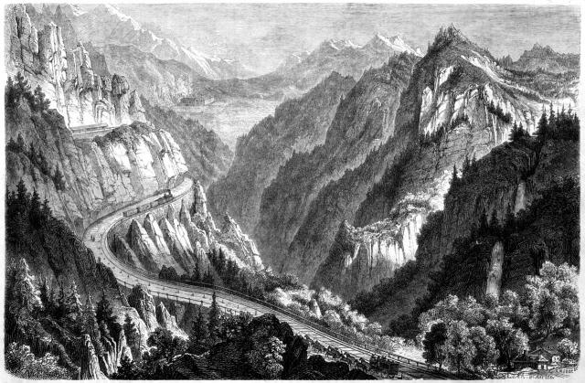 Die Eisenbahn über den Mont-Cenis