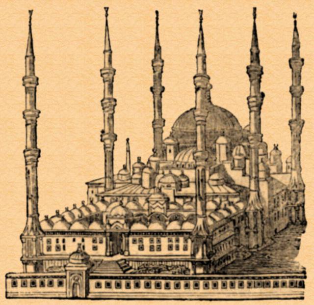 Moschee des Sultans Achmed zu Konstantinopel