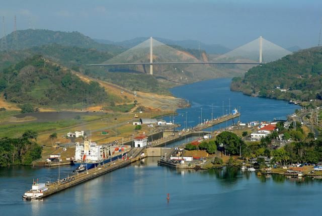 Die jetzigen Schleusen am Panamakanal