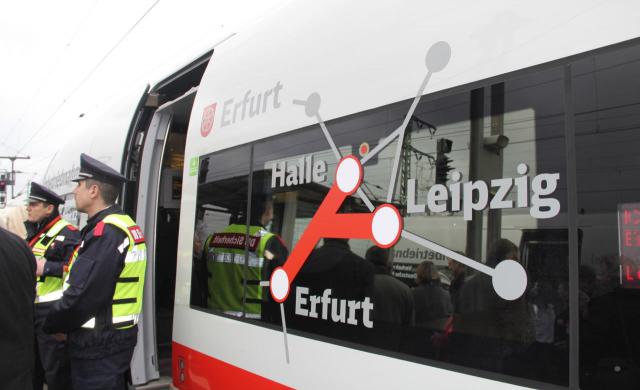 Bahnstrecke zwischen Erfurt und Leipzig/Halle eröffnet