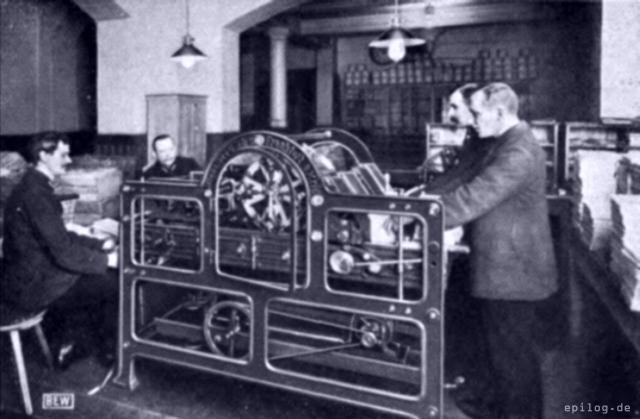 Elektrisch betriebene Brieffrankier- und Stempelmaschine
