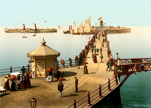 Jetty-Landungsbrücke - Margate, England - 1897