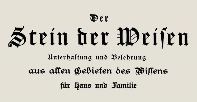 Der Stein der Weisen