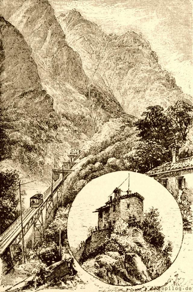 Drahtseilbahn bei Lugano