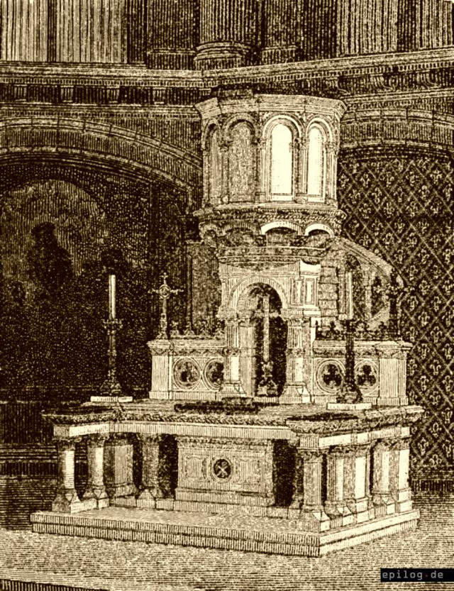 Kanzel und Altar der Jerusalem-Kirche
