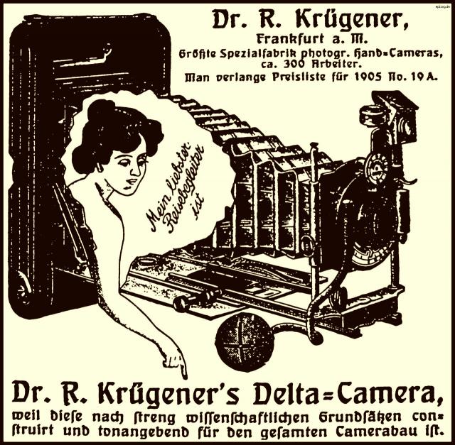 Reklame; Dr.R.Krügeners Delta Camera ,1905