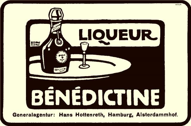 Reklame: Liqueur Benedictine, 1905