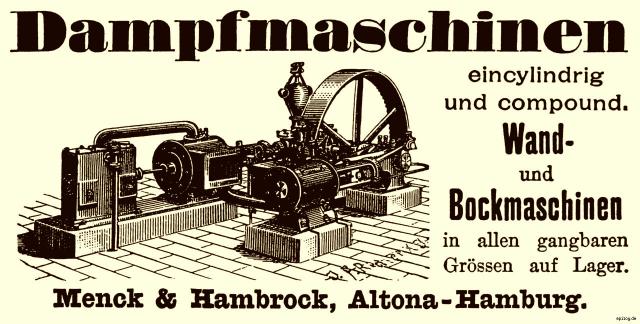 Reklame: Dampfmaschinen, 1914