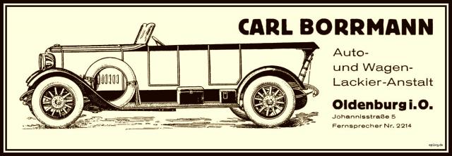Reklame: Carl Borrmann, 1927