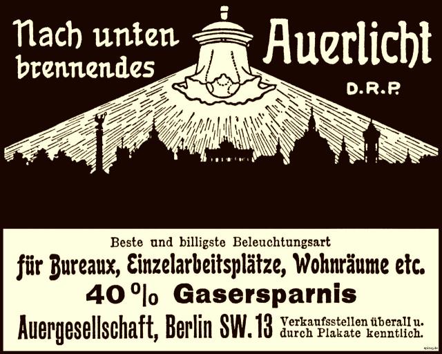 Reklame: Auerlicht, 1906