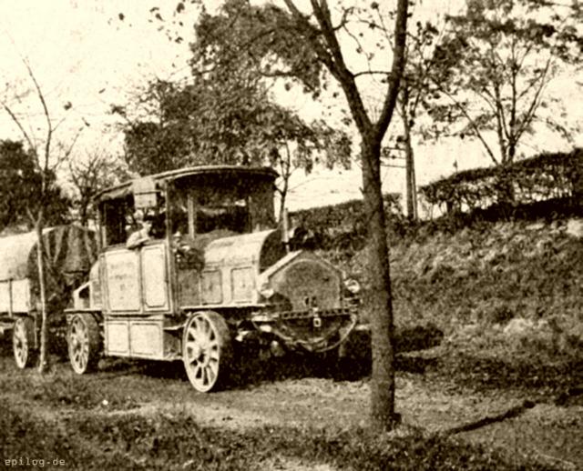 Maschinenwagen des Straßenzugs