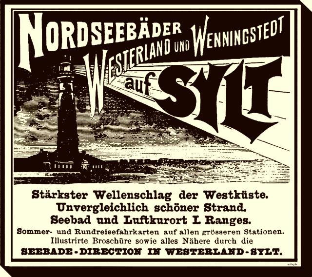 Reklame: Sylt, 1902