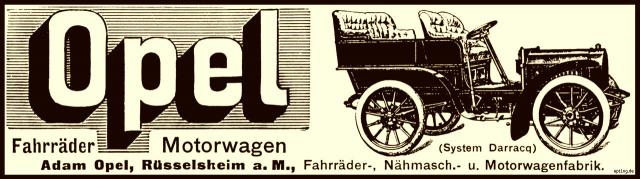Reklame: Opel, 1903