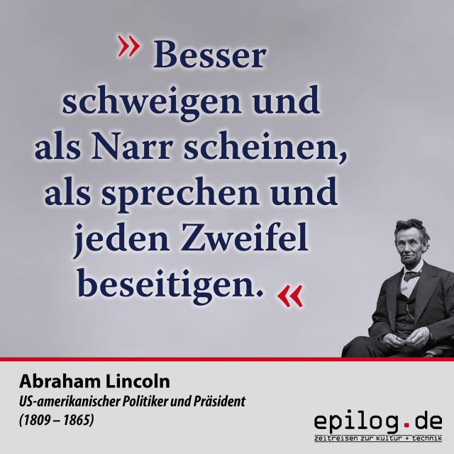 zitat - Lincoln - Narr