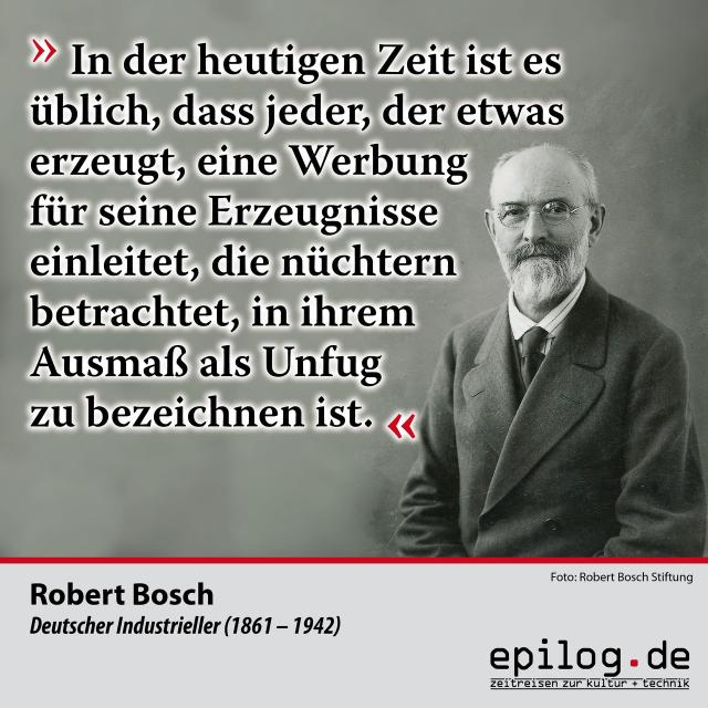 zitat - Robert Bosch - Werbung