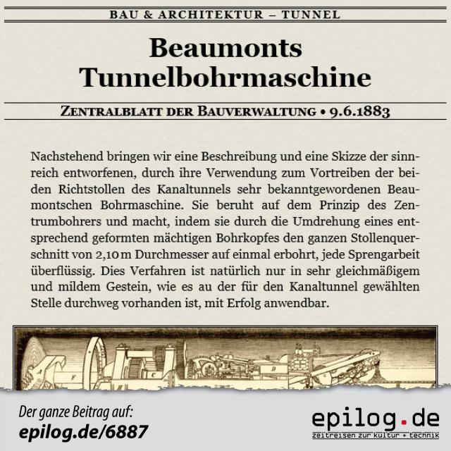 Beaumonts Tunnelbohrmaschine