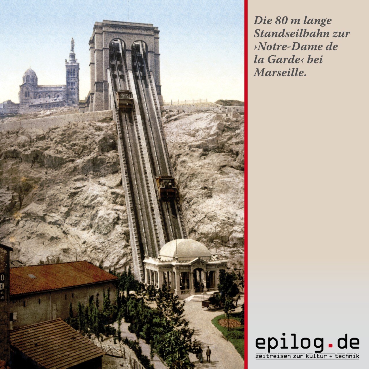 Standseilbahn, Notre-Dame de la Garde, Marseilles