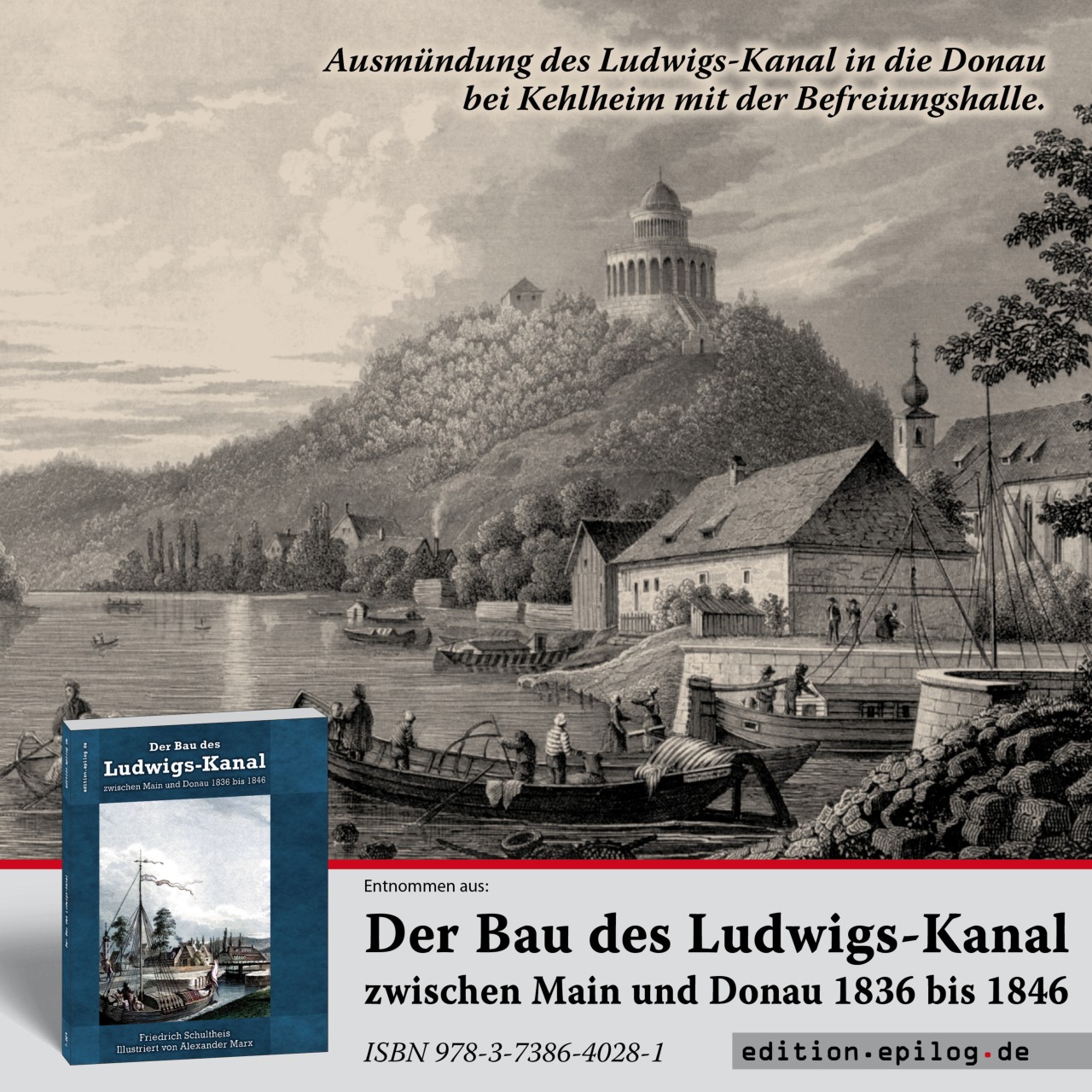 Kanal-Ausmündung in die Donau