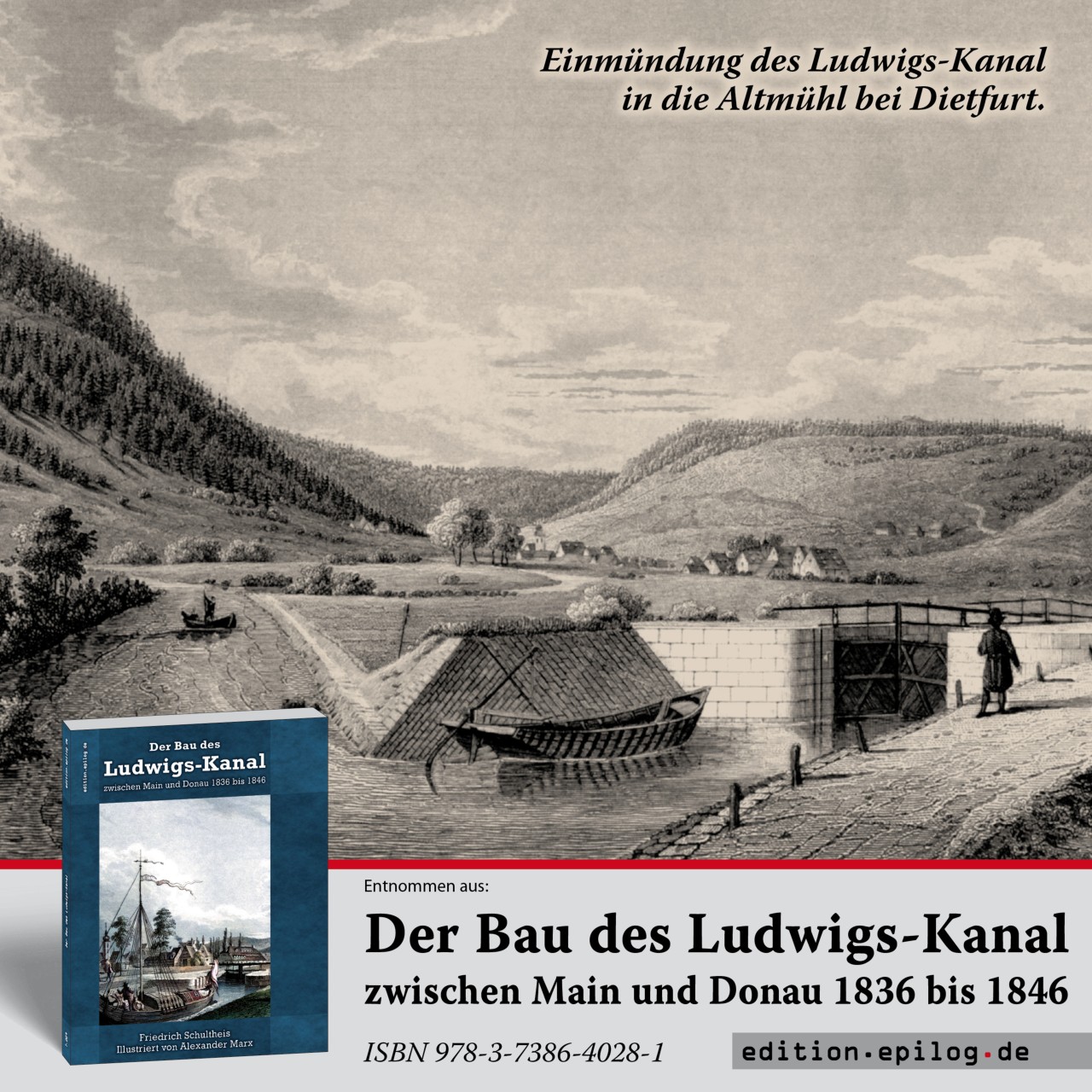 Einmündung des Kanals in die Altmühl
