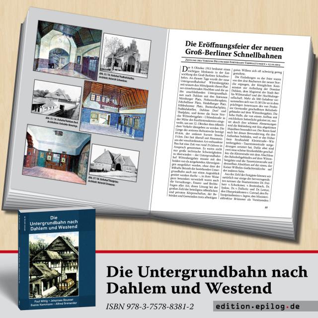 Die Untergrundbahn nach Dahlem und Westend