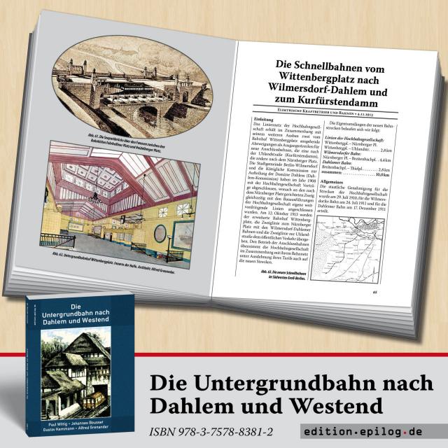 Die Untergrundbahn nach Dahlem und Westend