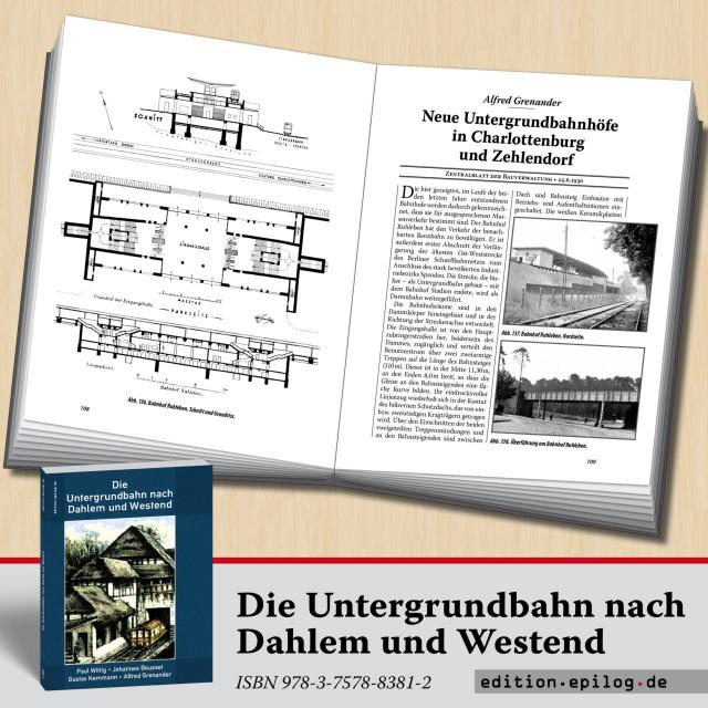 Die Untergrundbahn nach Dahlem und Westend