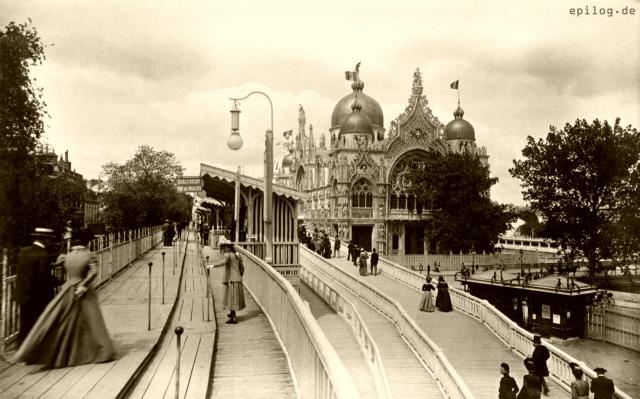 Stufenbahn auf der Weltausstellung 1900 in Paris