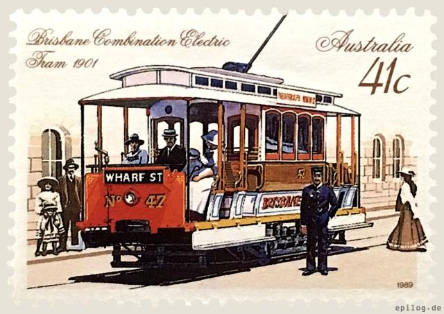 Elektrische Straßenbahn Brisbane 1901