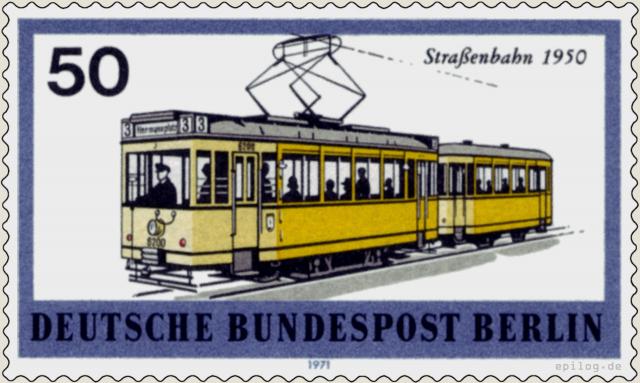 Straßenbahn 1950