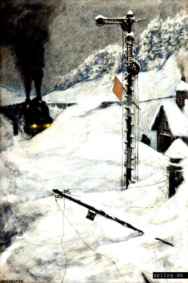 Hans Baluschek: Schneeverweht