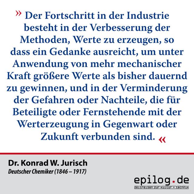 zitat - Jurisch - Fortschritt der Industrie