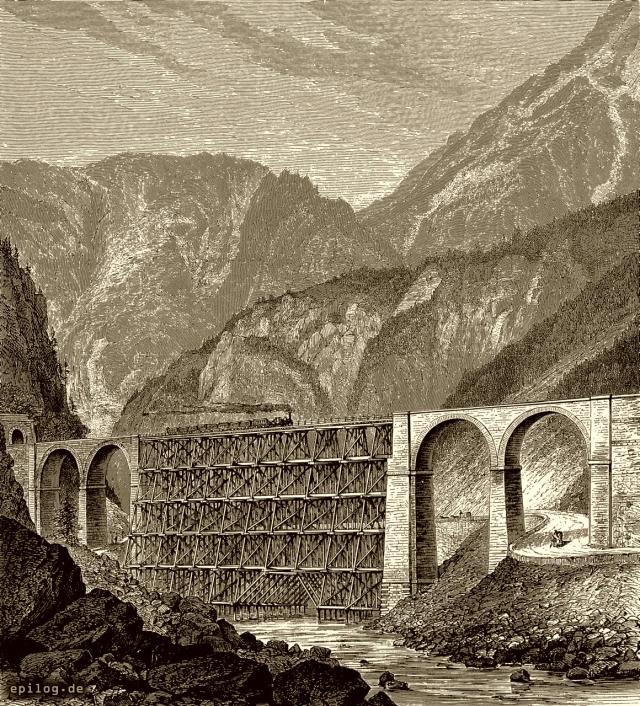 Viadukt der Pontbabahn