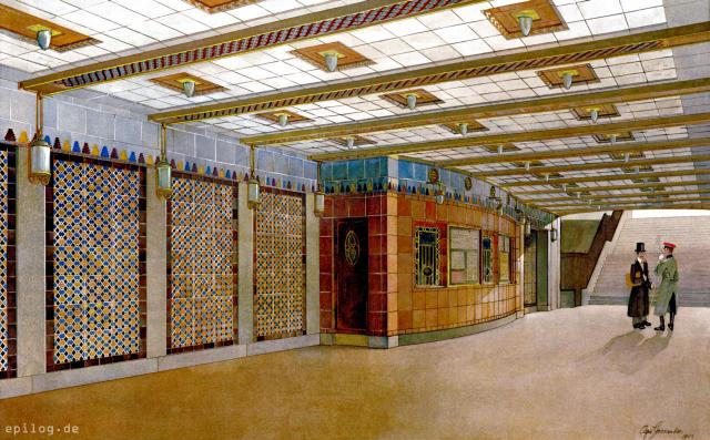 Untergrundbahnhof Kaiserhof; Vorhalle.