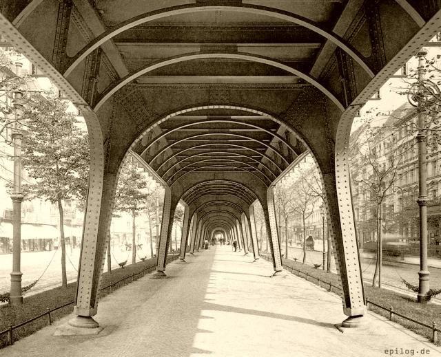 Hochbahnviadukt in der Schönhauser Allee.