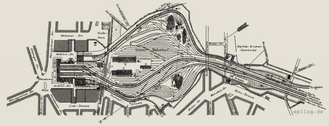 Der Potsdamer Bahnhof in Berlin 1891.