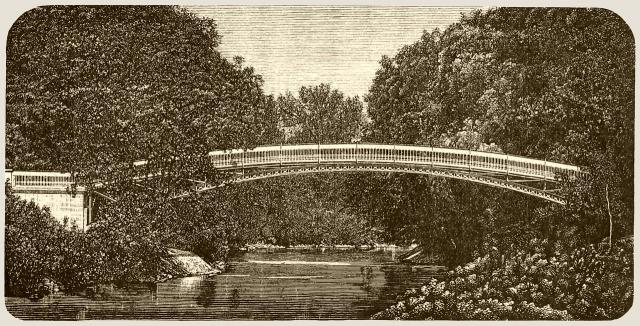 Eiserne Fußgängerbrücke