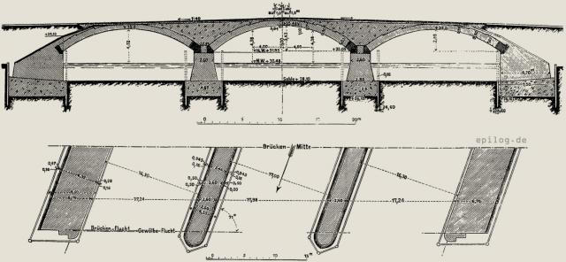 Längenschnitt und Grundriss