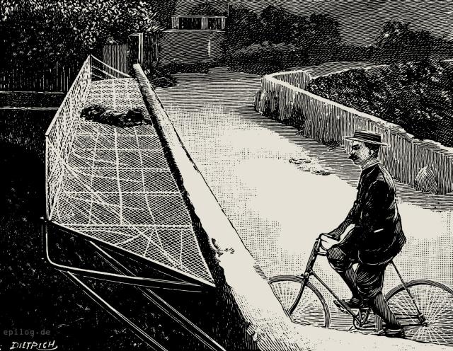 Schutznetz an der Ramingobrücke