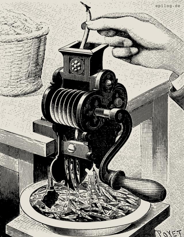 Bohnenschneidemaschine
