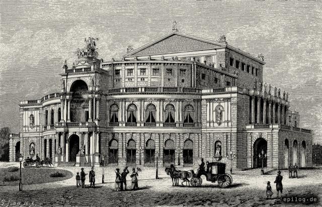 Das neue Hoftheater in Dresden