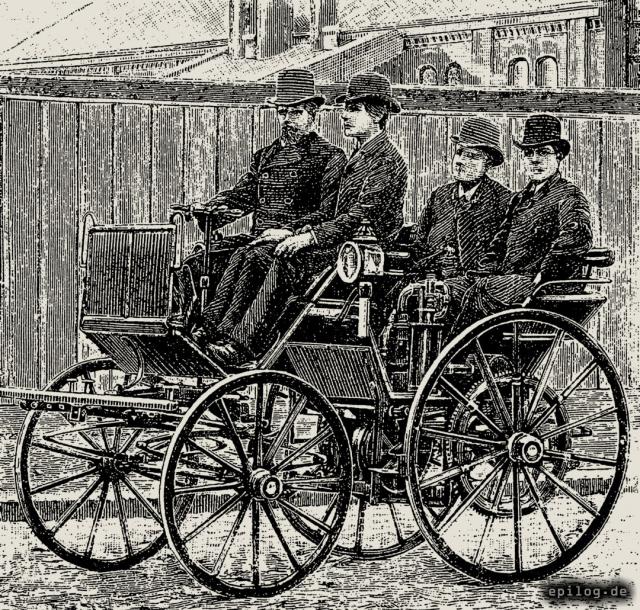 Straßenwagen mit Daimler-Motor.