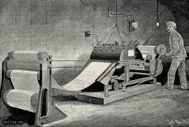 Kopiermaschine für Fotografischen Druck.