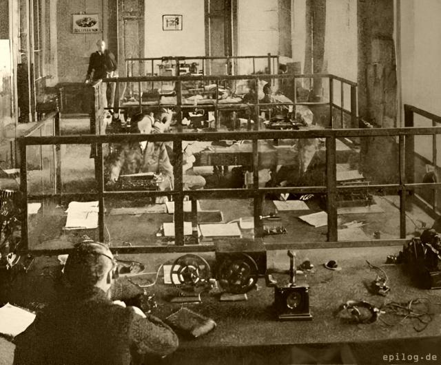 Amerikasaal im Haupttelegrafenamt