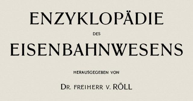 Enzyklopädie des Eisenbahnwesens