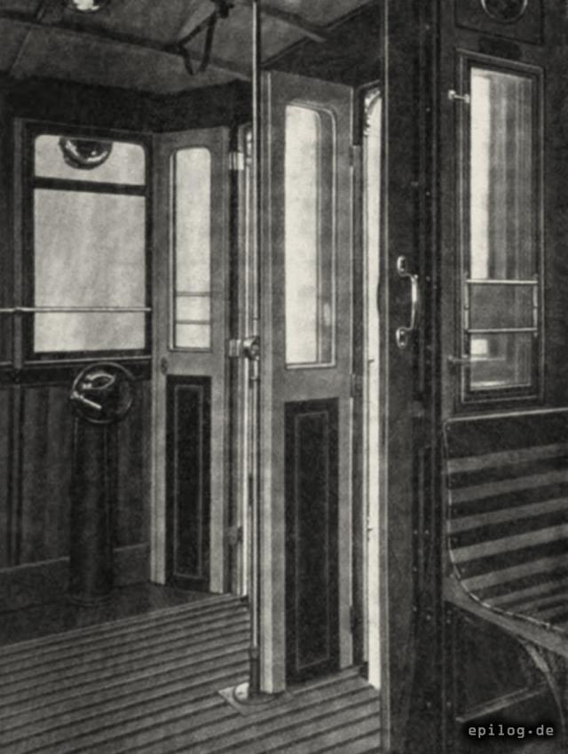 Plattform des Beiwagen