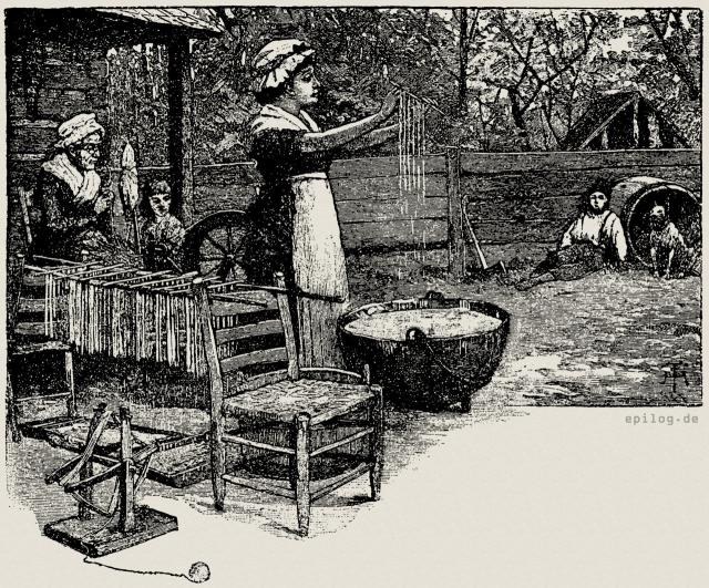 Ziehen der Lichter nach alter Methode.