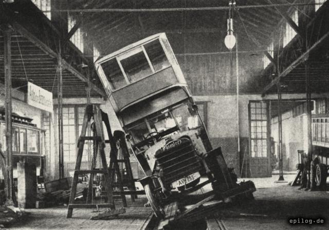 Die Kippgrenze des Imperial-Omnibusses.