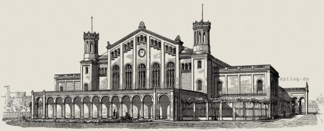 Perspektivische Ansicht der Vorderfront.