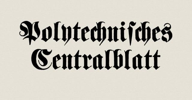 Polytechnisches Centralblatt