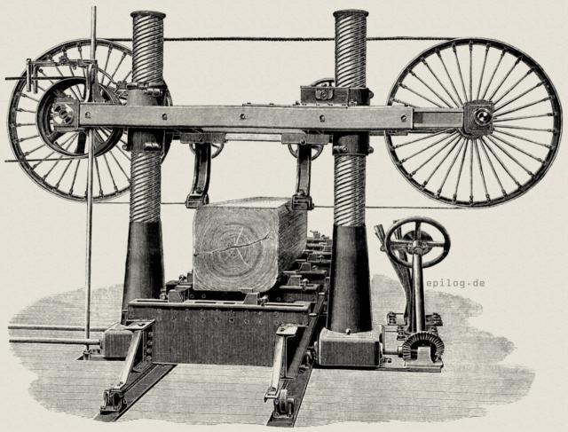 Horizontale Bandsäge.